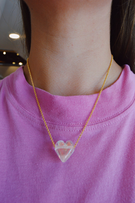 Glass Heart Necklace