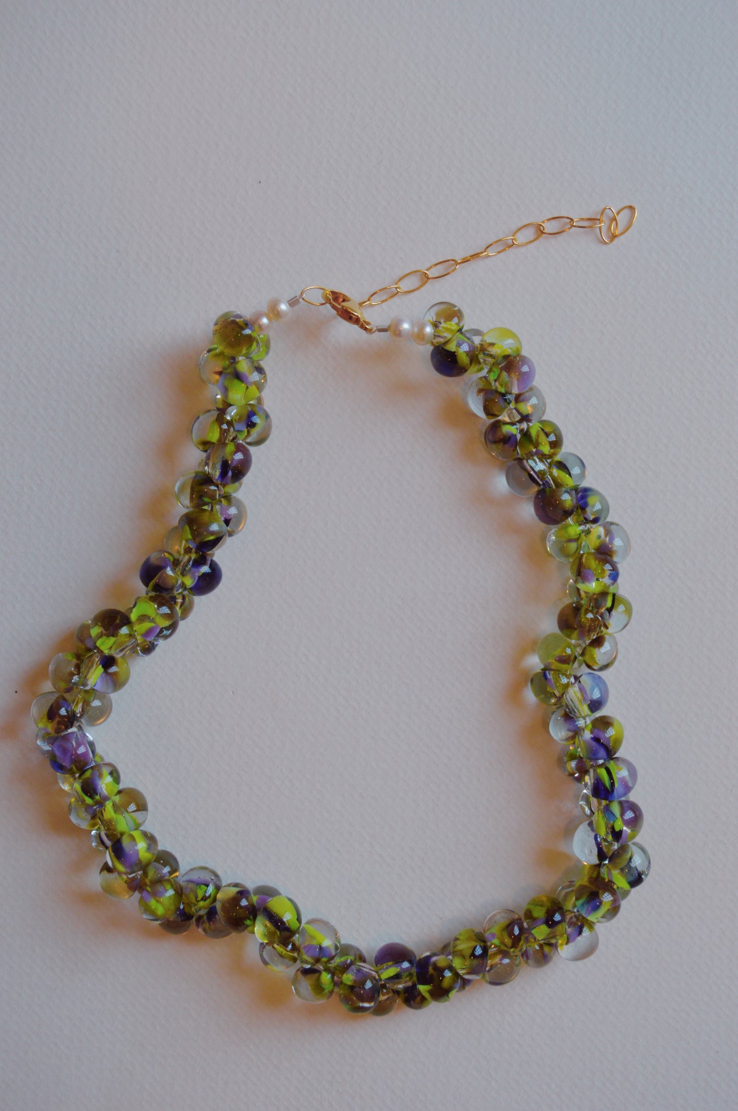 Print Bubble Glass Necklace