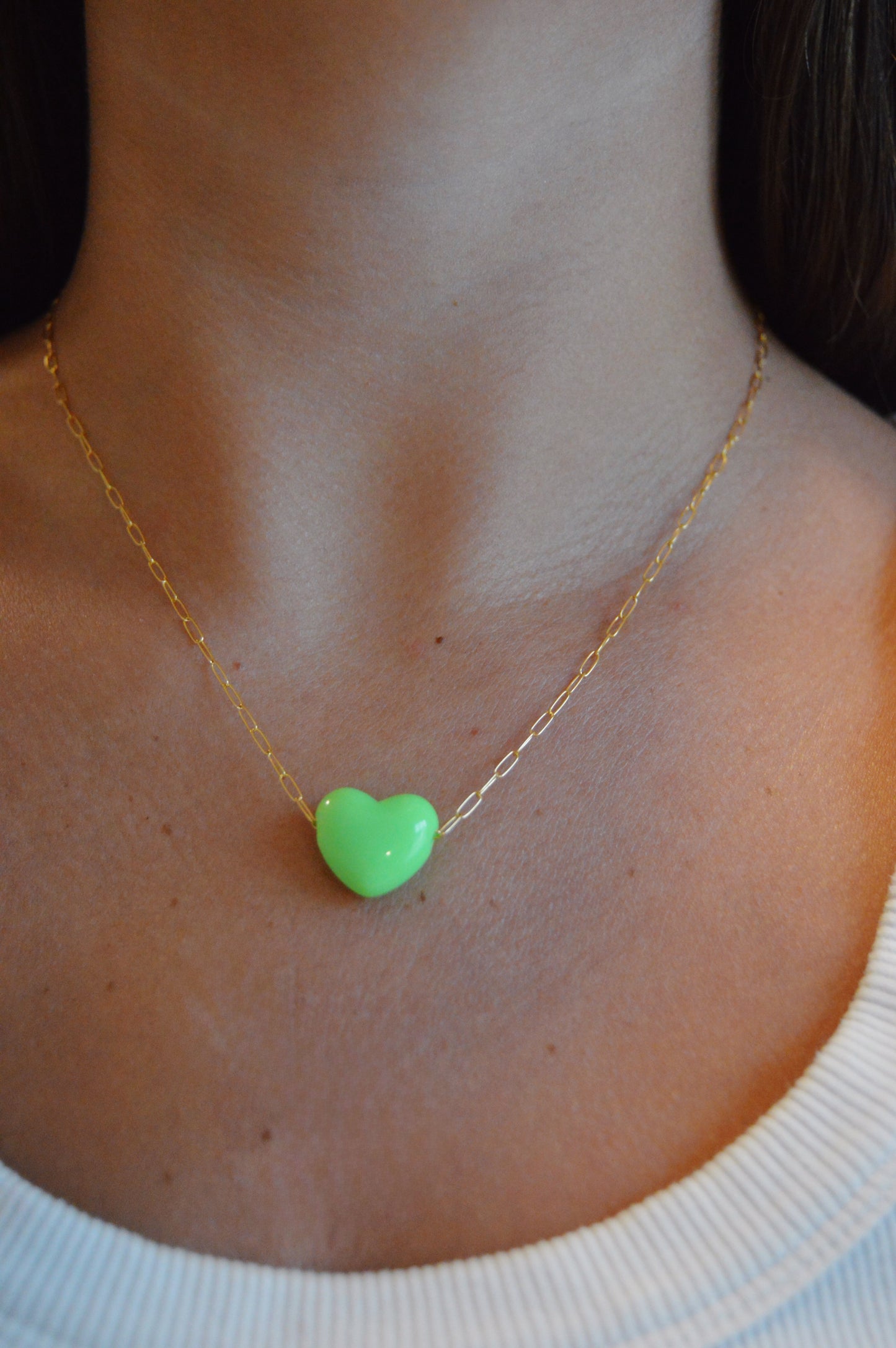 Acrylic Heart Necklace