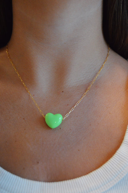 Acrylic Heart Necklace