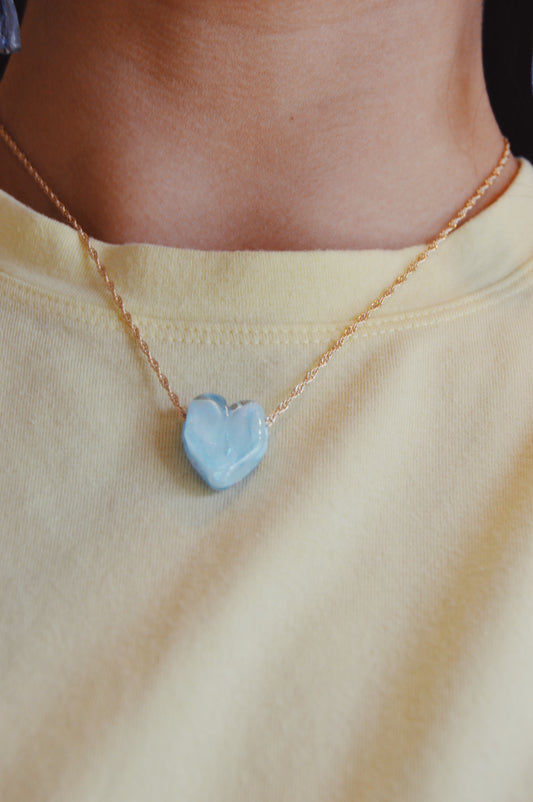 Glass Heart Necklace