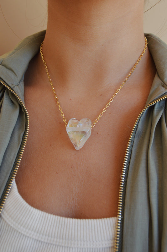 Glass Heart Necklace