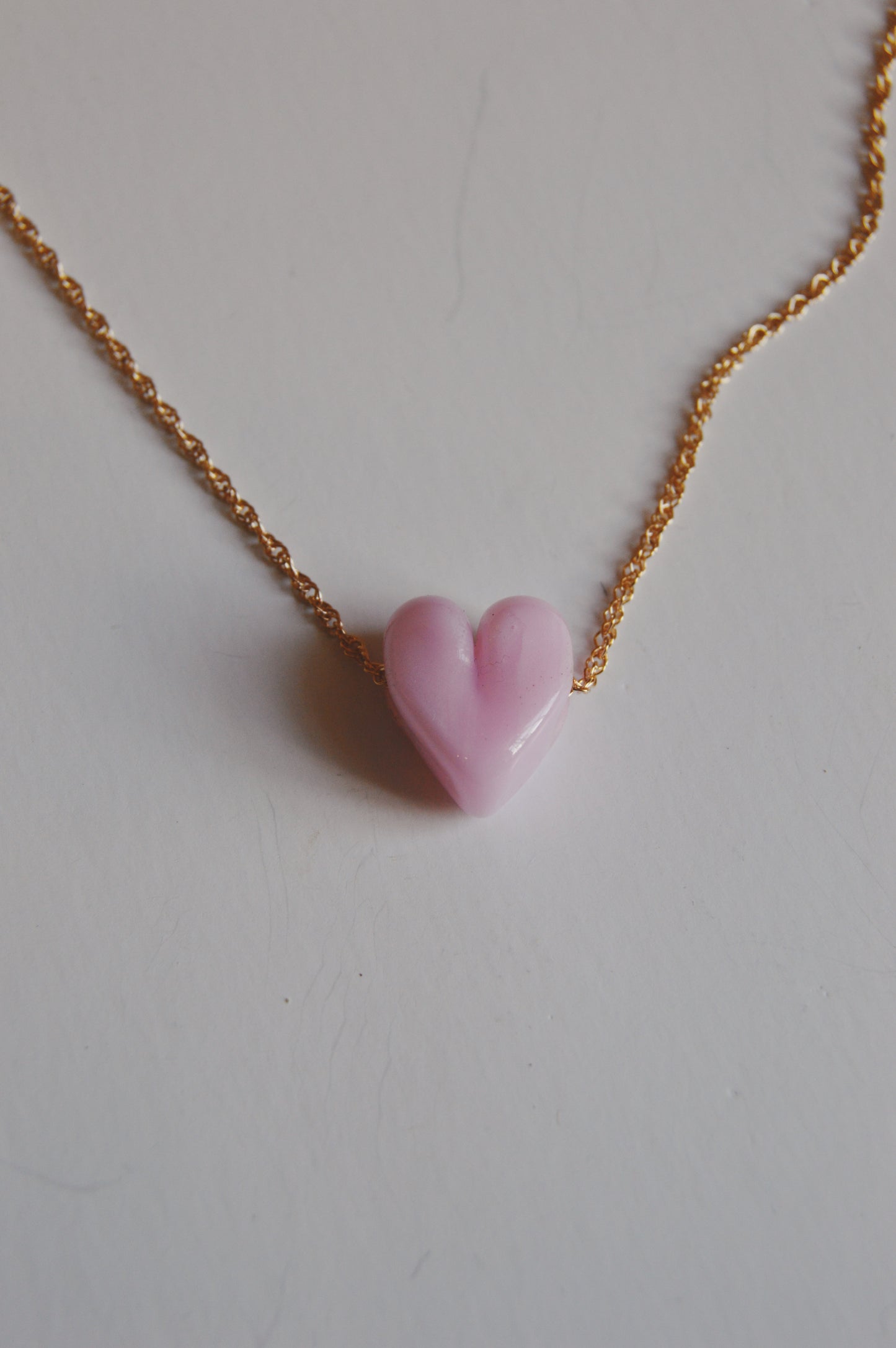 Glass Heart Necklace