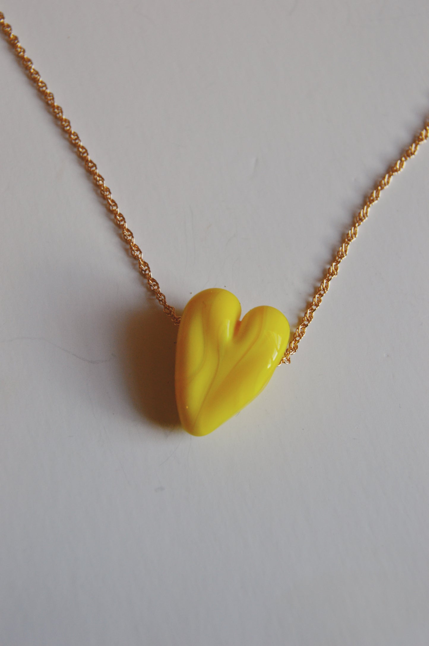 Glass Heart Necklace