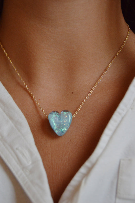 Glass Heart Necklace