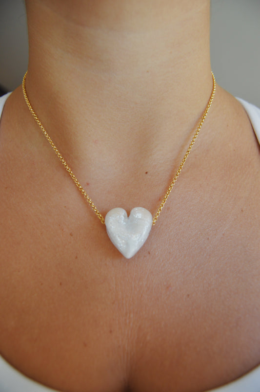 Glass Heart Necklace