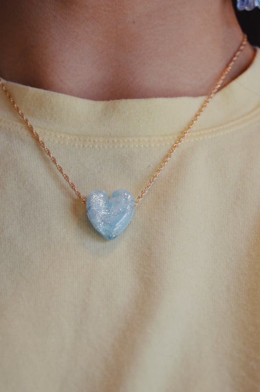 Glass Heart Necklace