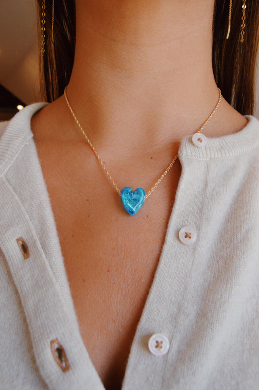 Glass Heart Necklace