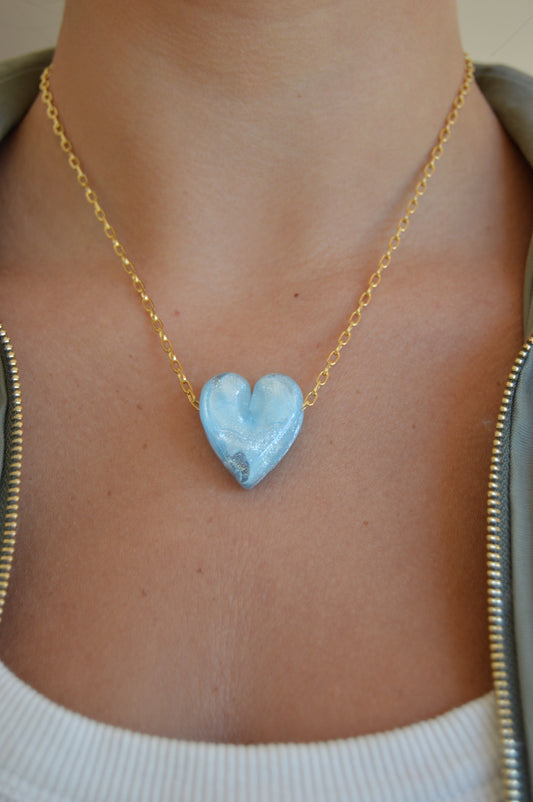 Glass Heart Necklace