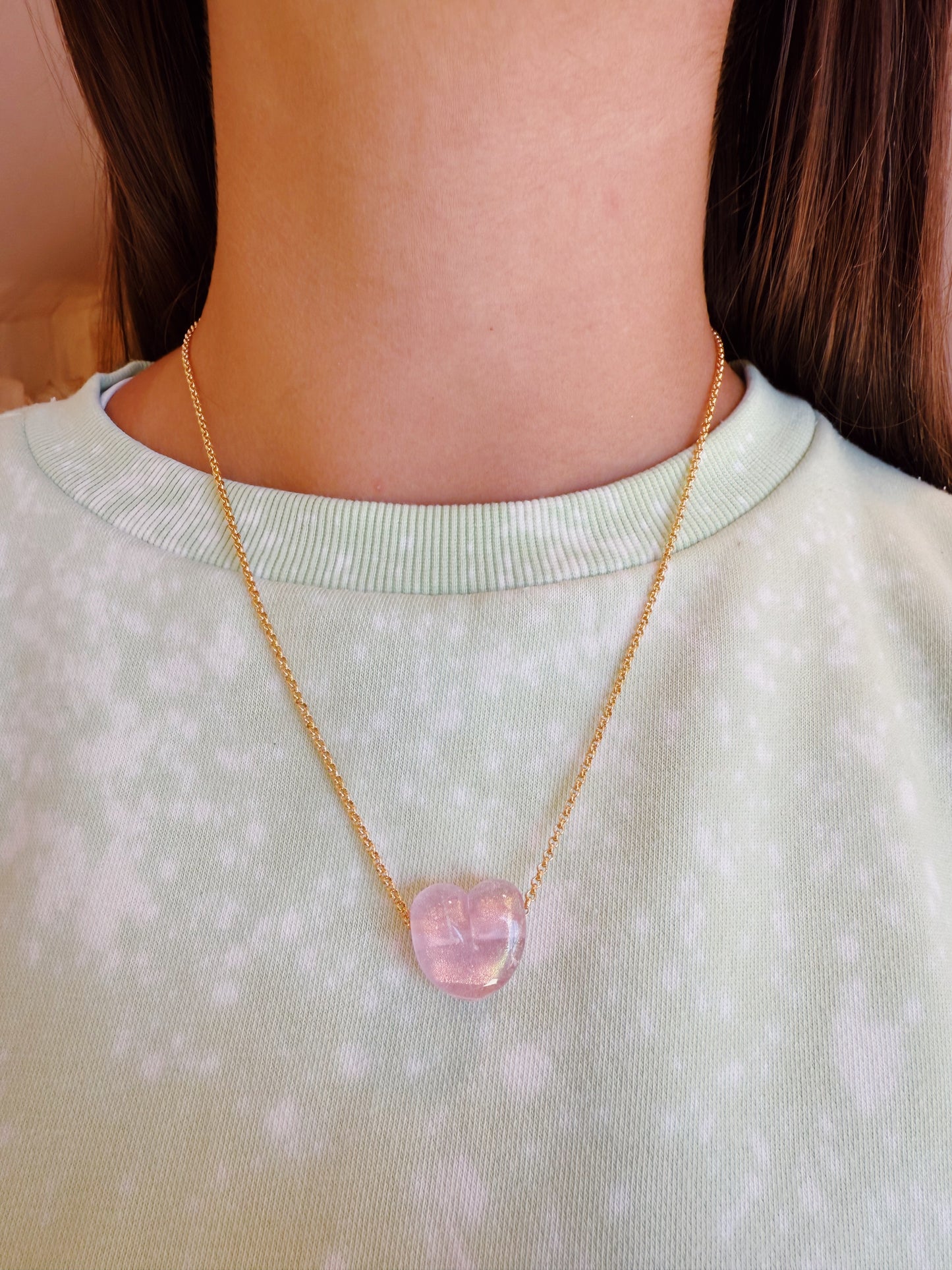 Glass Heart Necklace