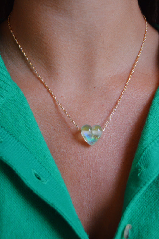 Glass Heart Necklace
