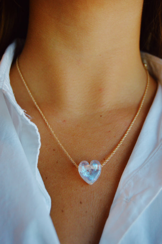 Glass Heart Necklace