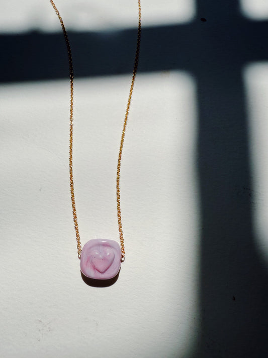 Glass Stamp Necklaces
