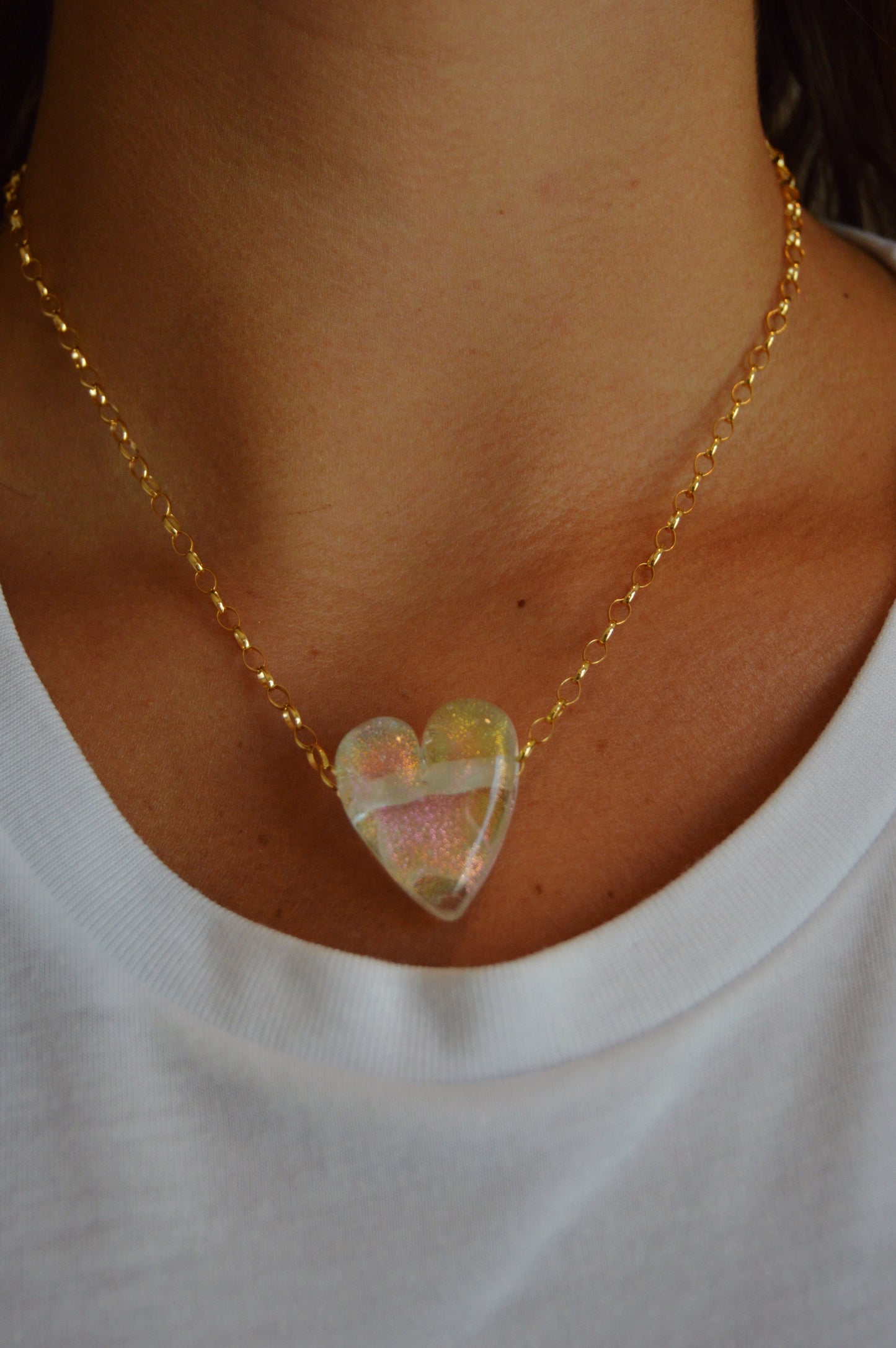 Glass Heart Necklace