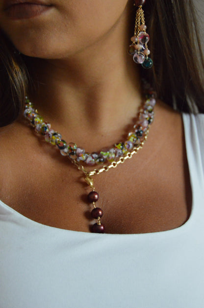 Maroon Pearl Charm