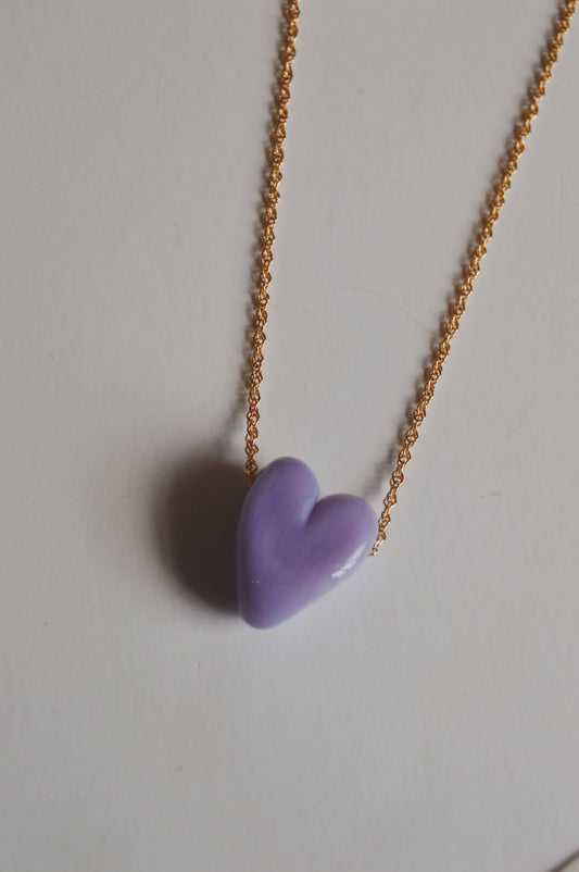 Glass Heart Necklace