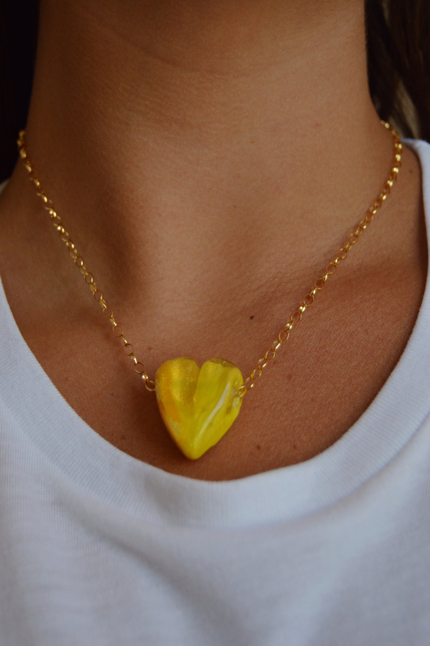 Glass Heart Necklace