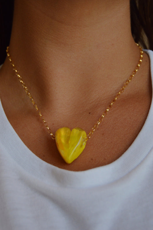 Glass Heart Necklace