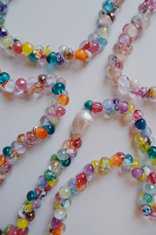 Rainbow Bubble Glass Necklace