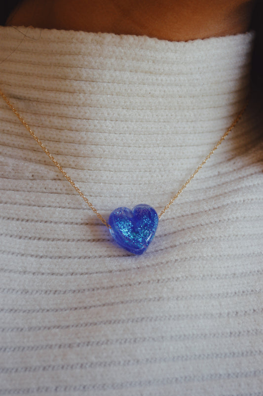 Glass Heart Necklace