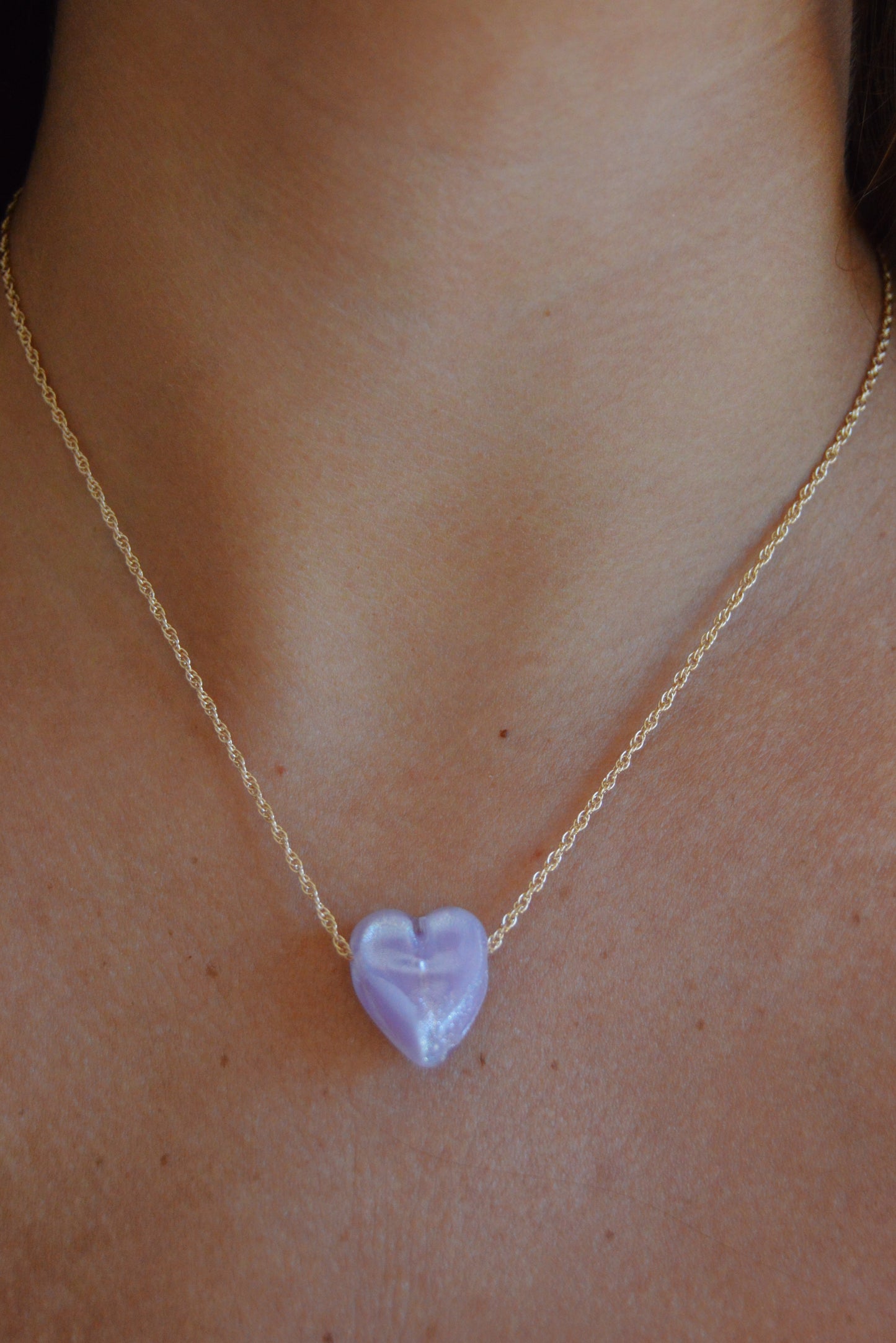 Glass Heart Necklace