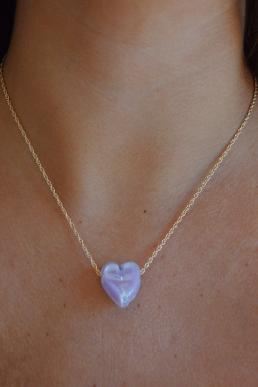 Glass Heart Necklace