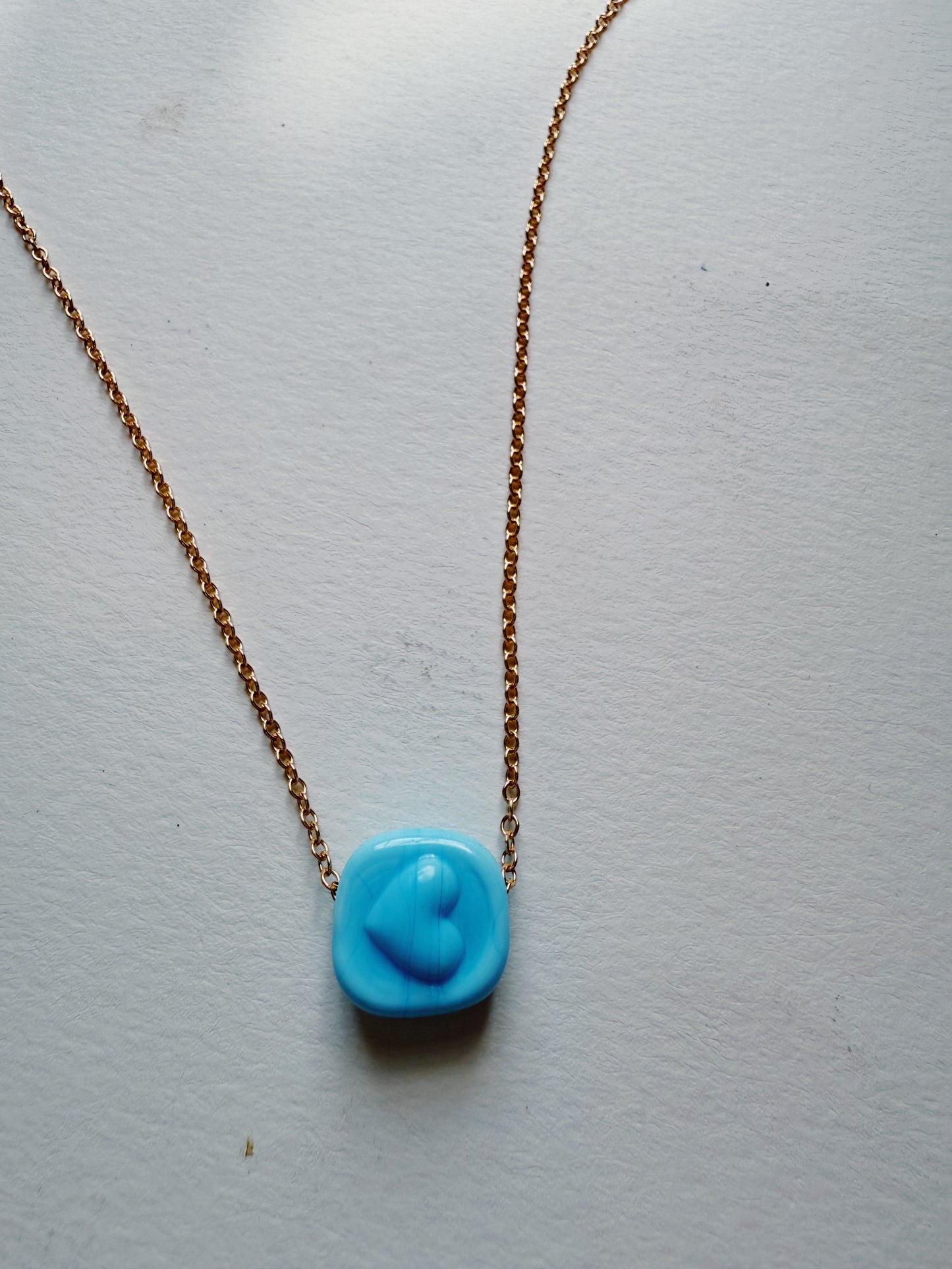 Glass Stamp Necklaces