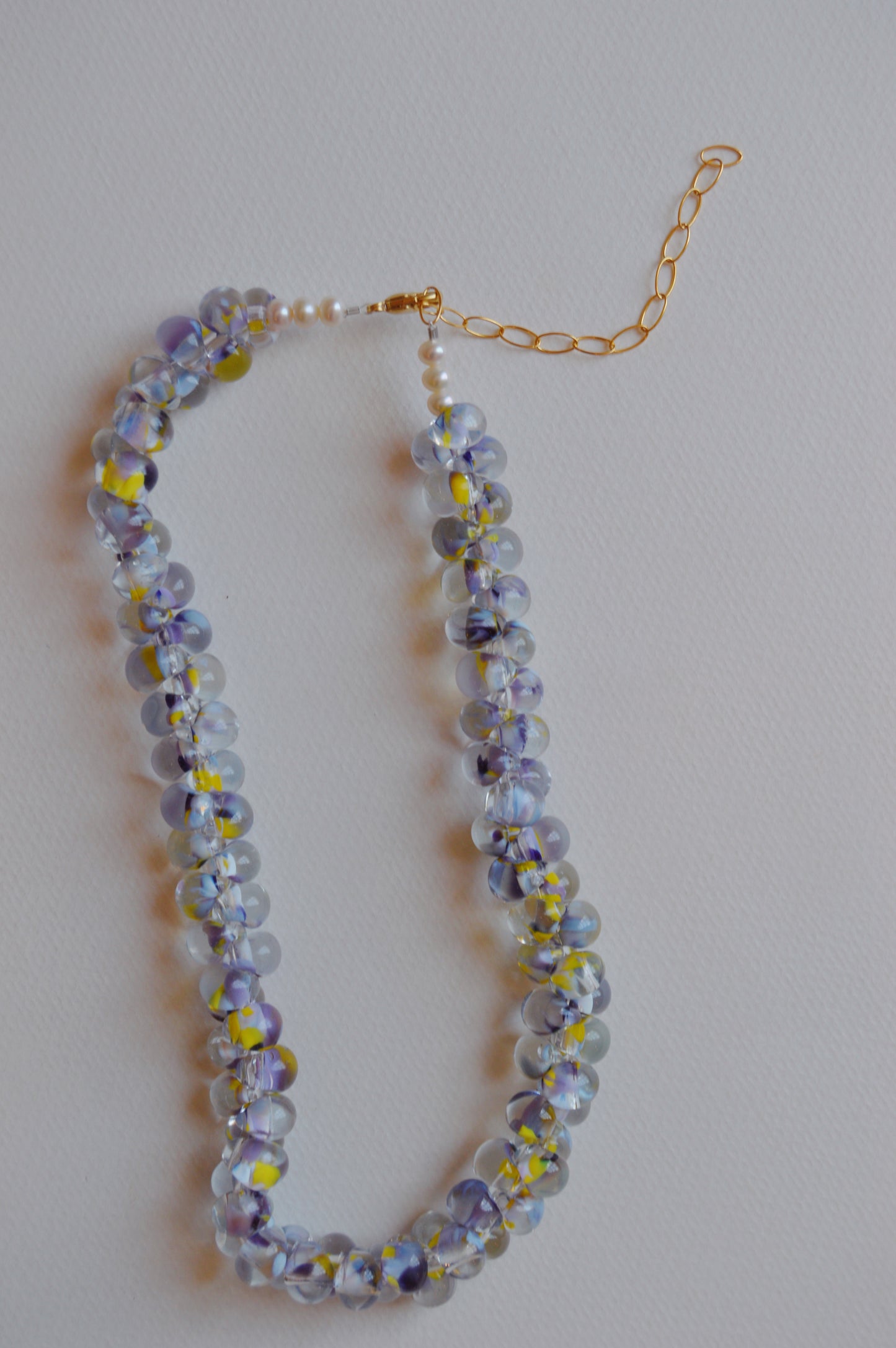 Print Bubble Glass Necklace