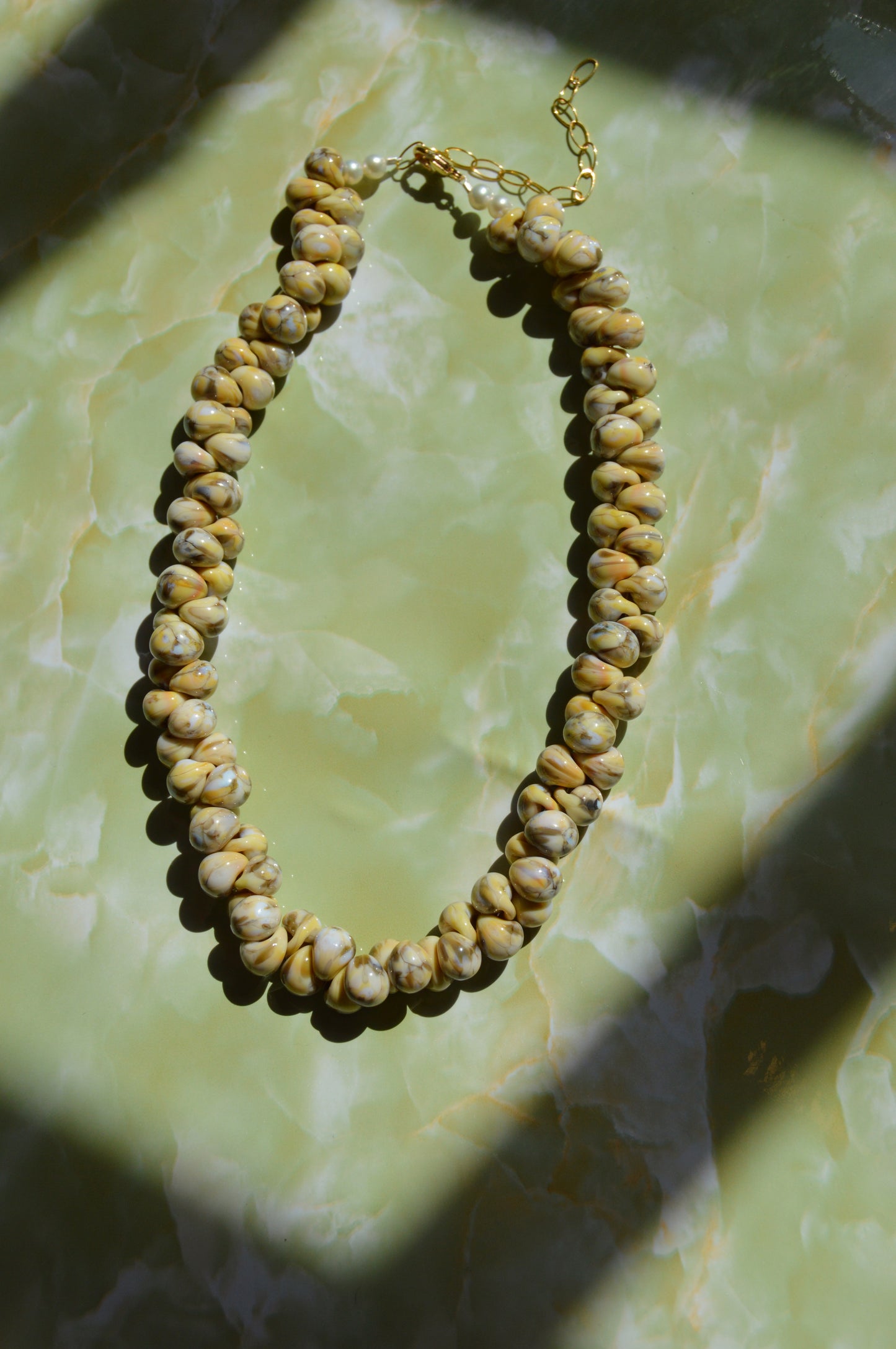 Bubble Glass Necklace- Pebbles