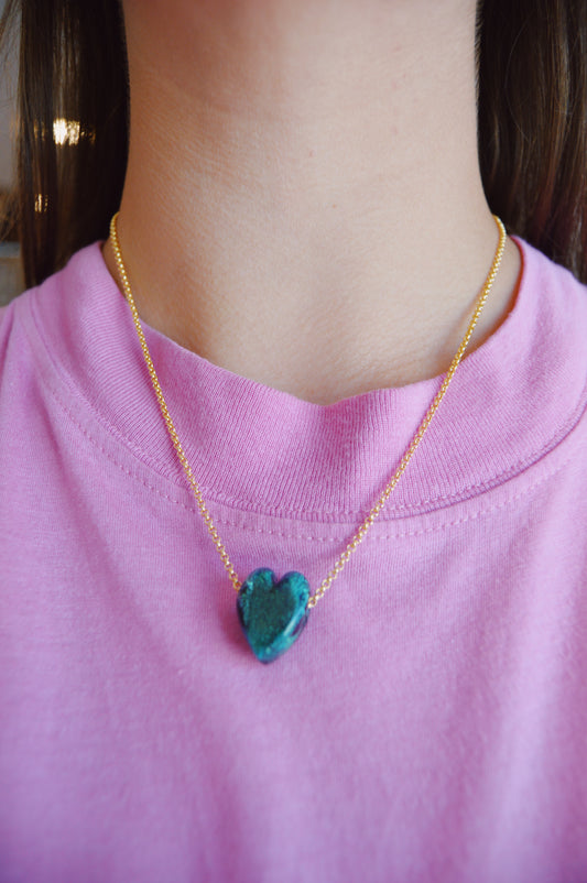 Glass Heart Necklace