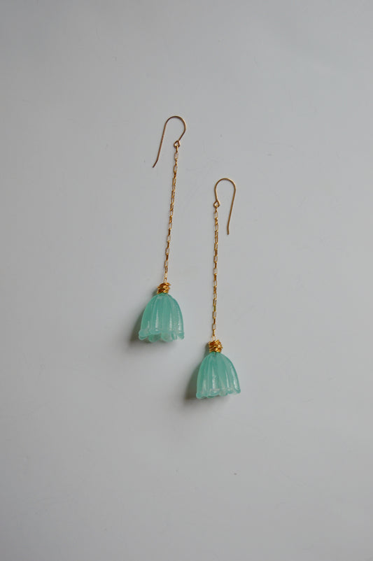 Glass Tulips Earrings- Seaside
