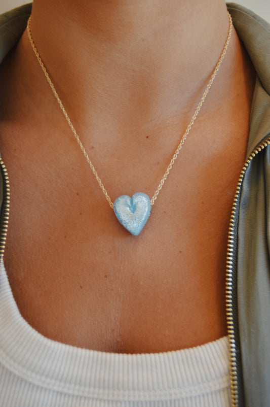 Glass Heart Necklace