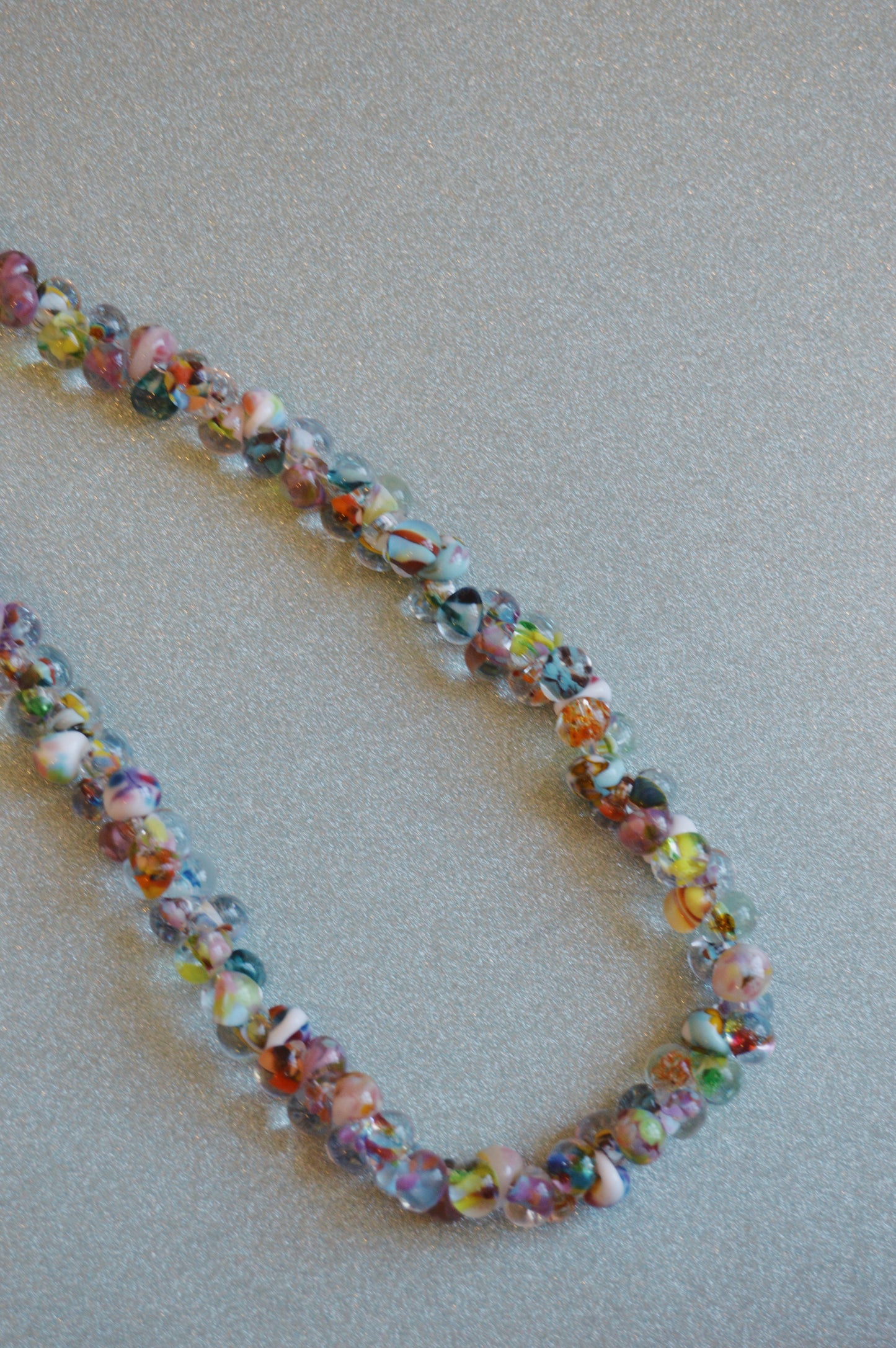 Rainbow Bubble Glass Necklace