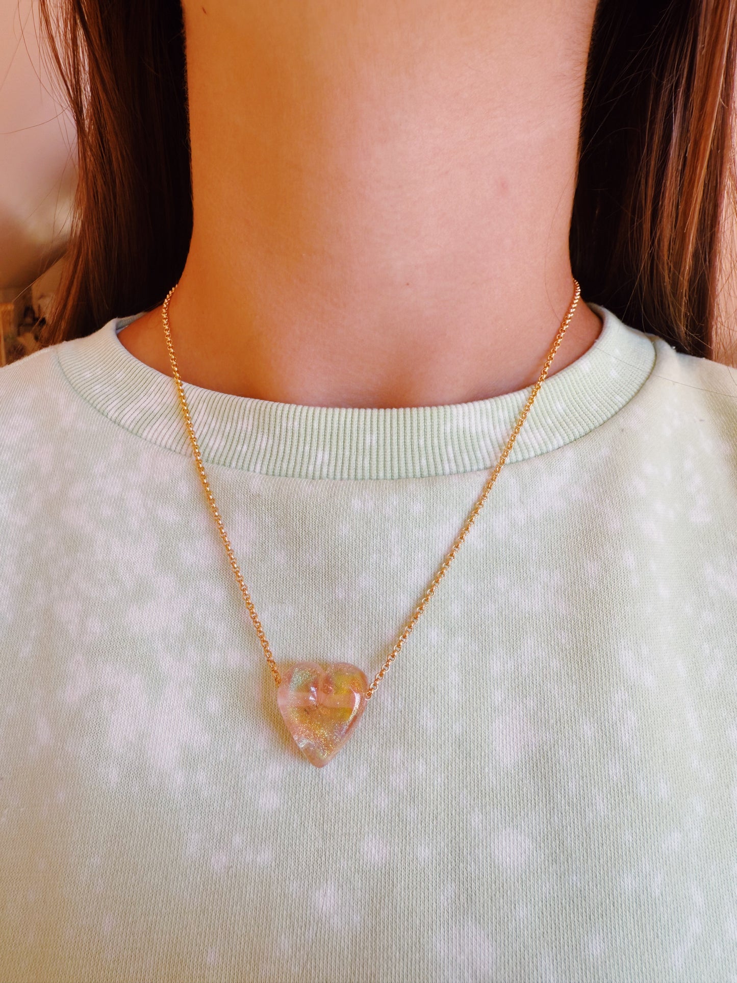 Glass Heart Necklace