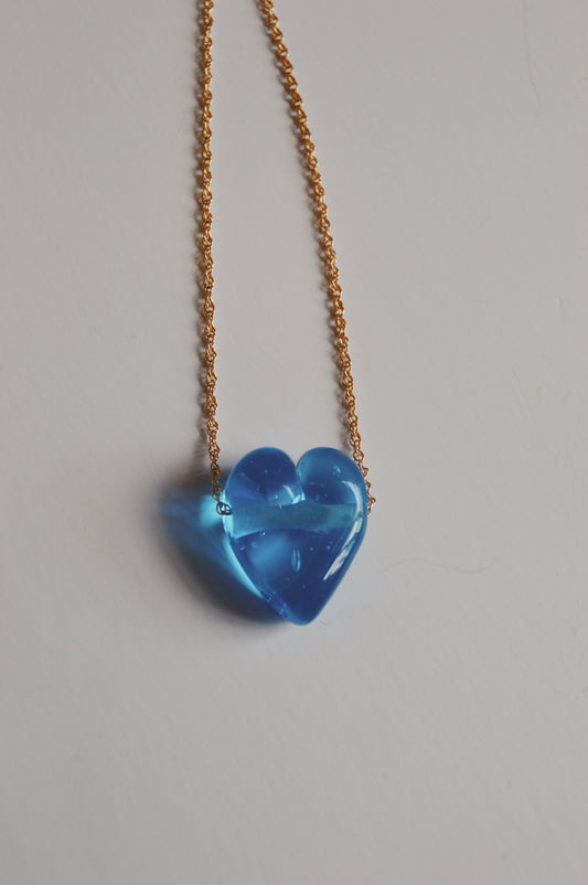 Glass Heart Necklace