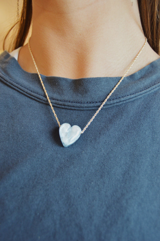 Glass Heart Necklace
