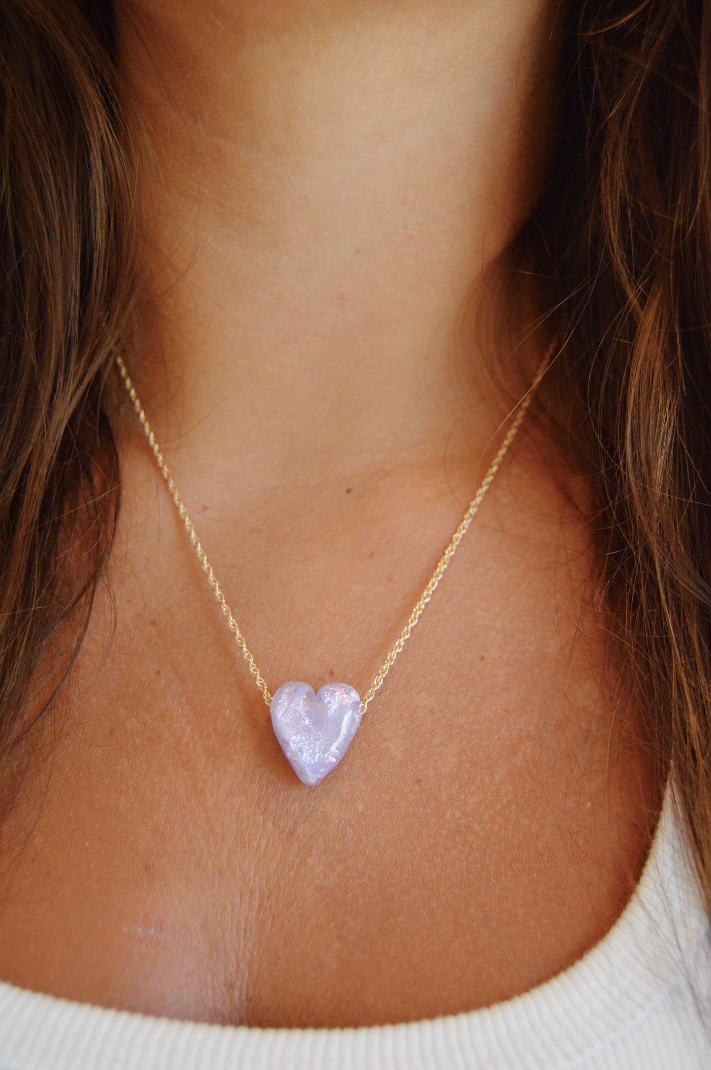 Glass Heart Necklace