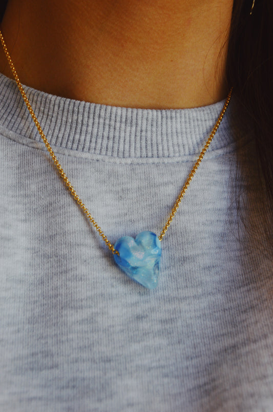 Glass Heart Necklace