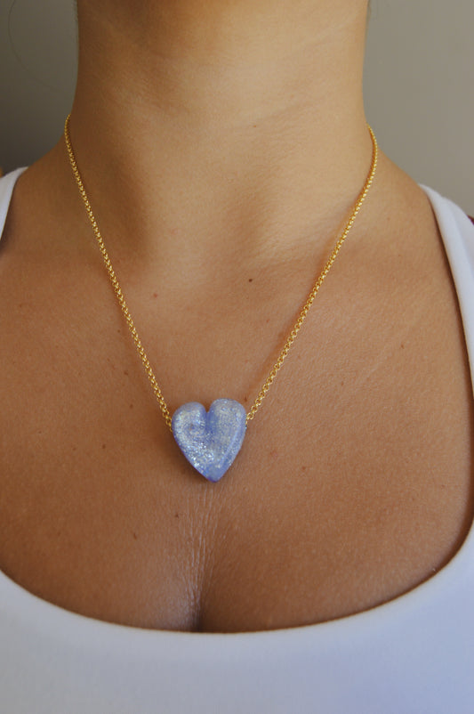 Glass Heart Necklace