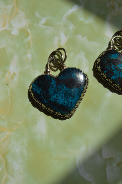 Heart Pendant- Teal