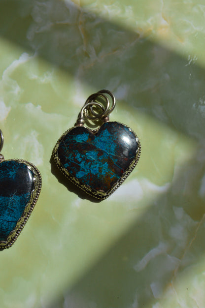 Heart Pendant- Teal