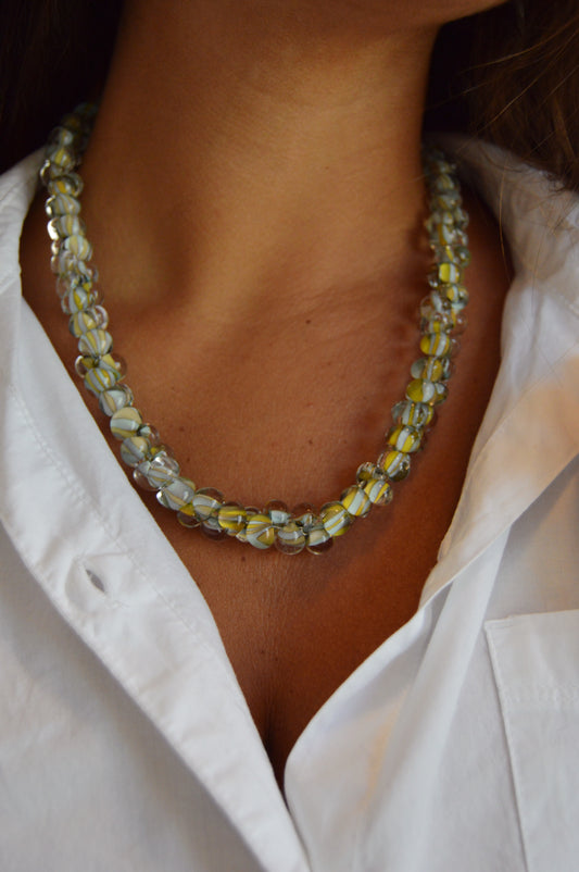 Bubble Glass Necklace- Funky Fish