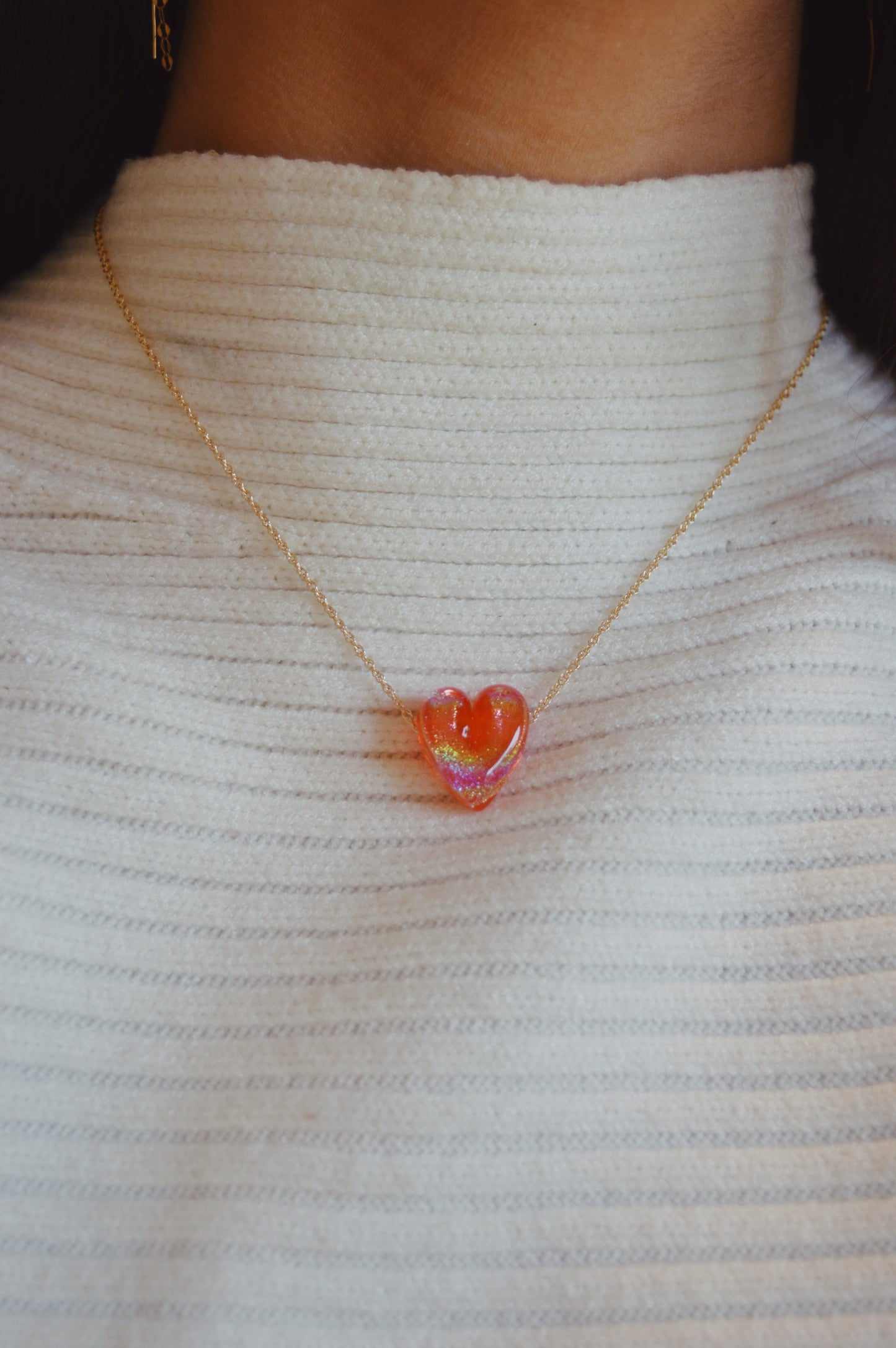 Glass Heart Necklace