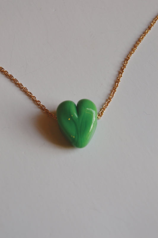 Glass Heart Necklace