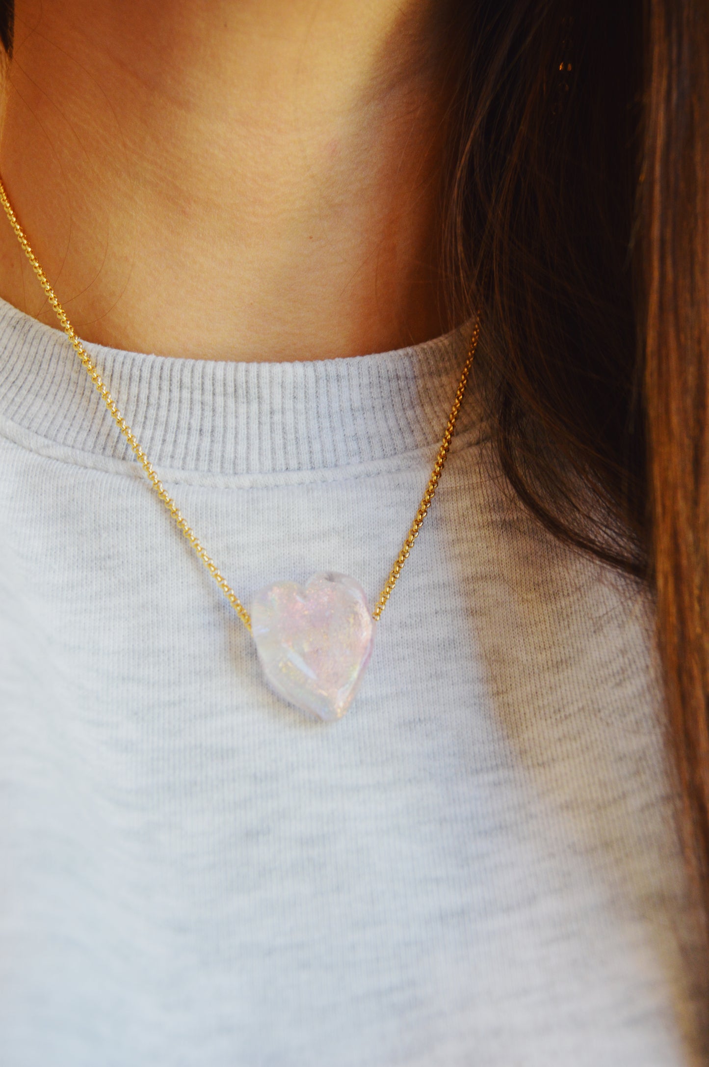 Glass Heart Necklace