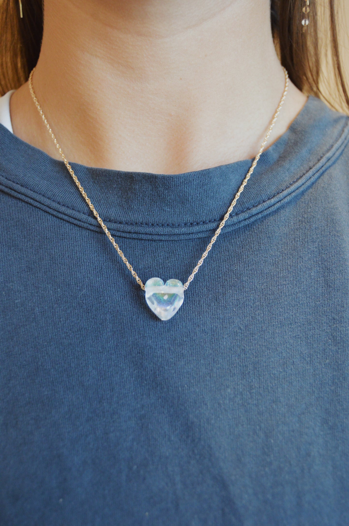 Glass Heart Necklace