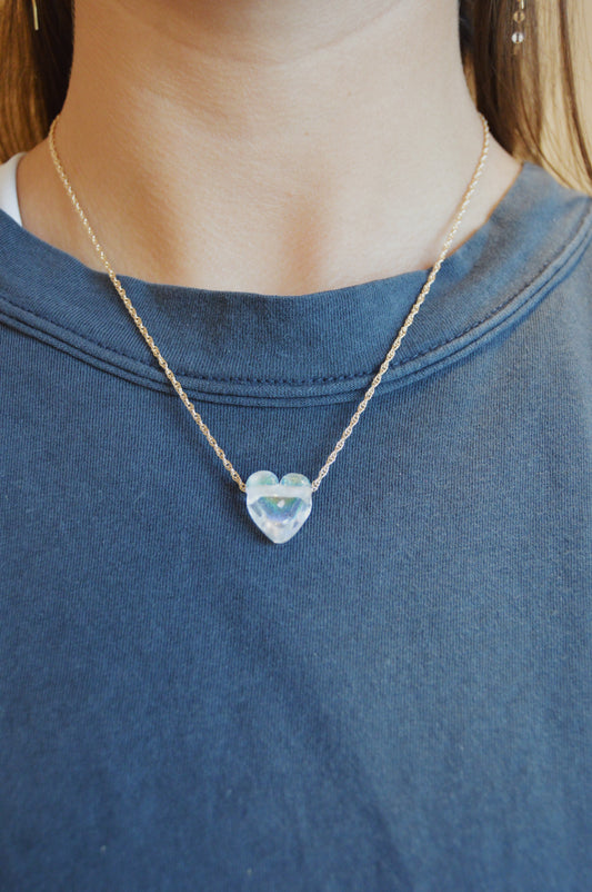 Glass Heart Necklace
