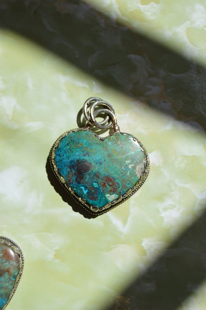 Heart Pendant- Teal