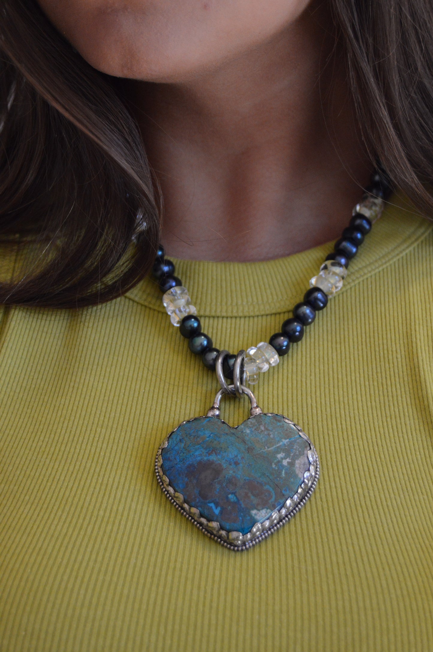 Heart Pendant- Teal