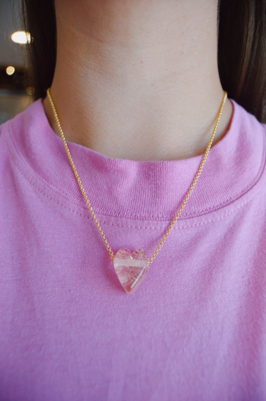 Glass Heart Necklace
